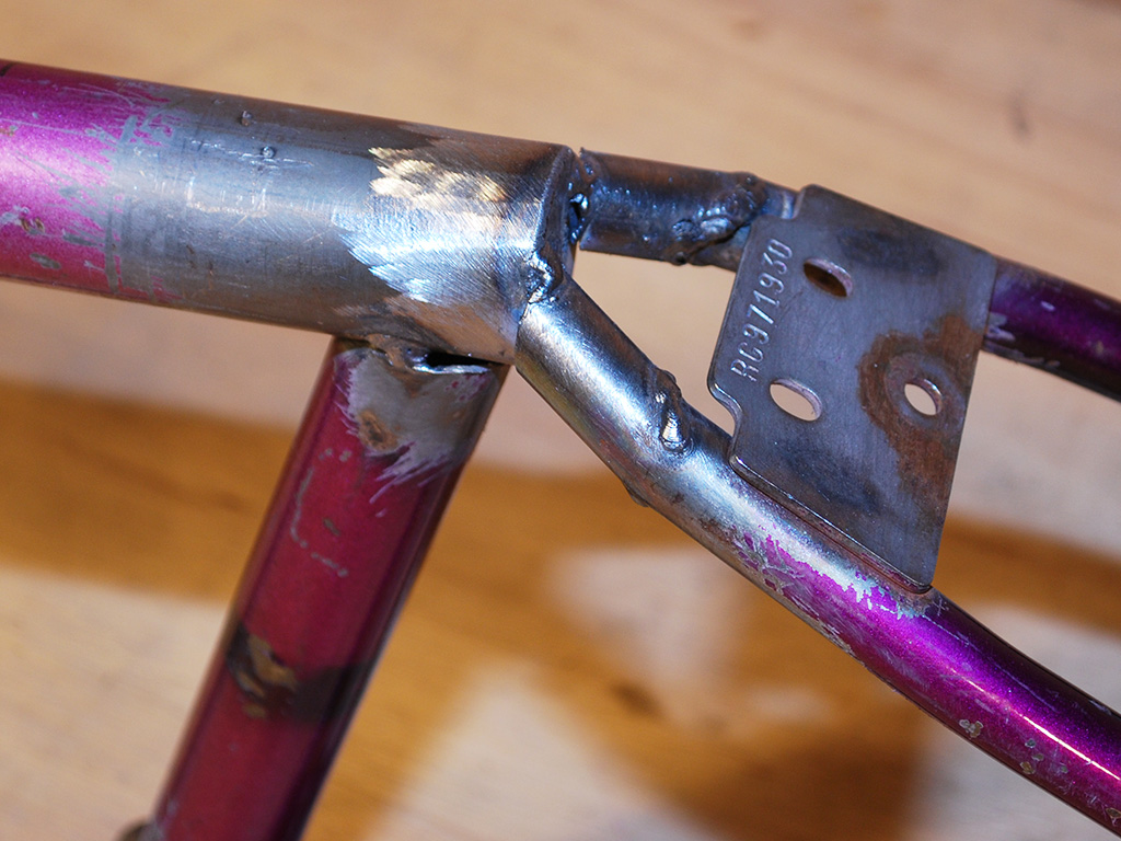 TourMaster Recumbent Bike - frame welds